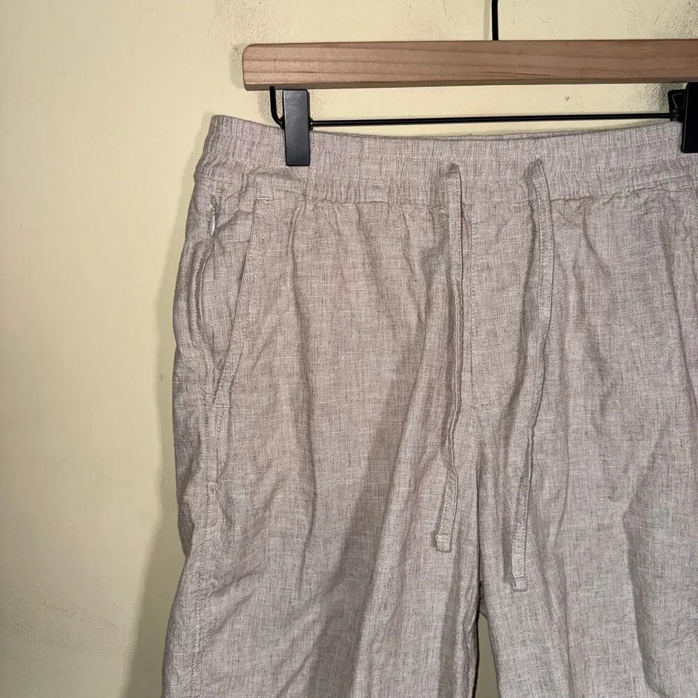 ABERCROMBIE & FITCH men’s linen blend vacation resortwear casual shorts M